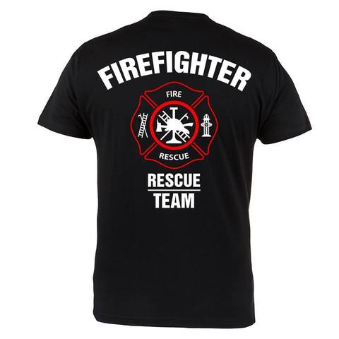 2022 Summer new Men Tees brand clothing T-shirt FIREFIGHTER RESCUE TEAM IDEAL FOR FIREFIGHTERS CASUAL T shirt ► Photo 1/2