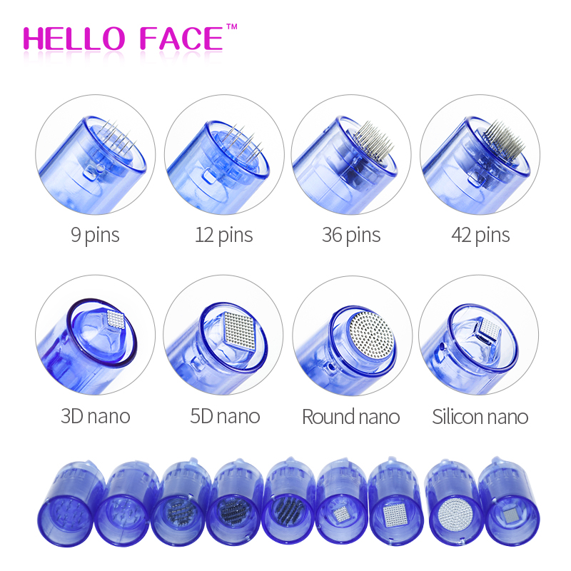 Needle Cartridge 10PCS Electric Derma Pen Needles Bayonet 12 36