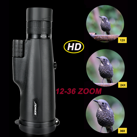 Borwolf 12X50 Monoculars BAK4 Prism FMC Optical Lens High Power Hunting Birdwatching Telescope waterproof night vision ► Photo 1/1