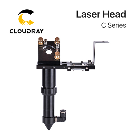 Cloudray C Series CO2 Laser Head Dia.18 FL38.1& Dia.20 FL50.8 / 63.5/101.6mm Mount for Laser Engraving Cutting Machine(Black) ► Photo 1/6