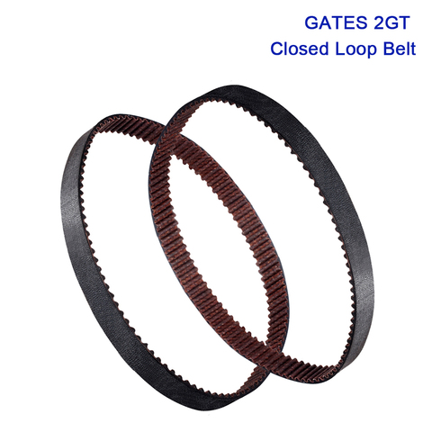 GATES 2GT Closed Loop Synchronous Belt GT2 6MM Timing Belt Wear Resistant 3D Printer Parts Ender3 CR10 110 188 200 250 302MM MKS ► Photo 1/6