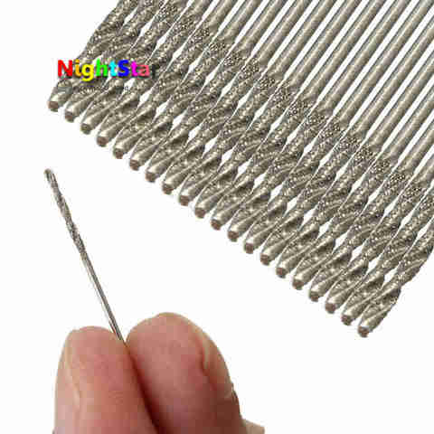 10Pcs/set 1MM Diamond Coated HSS Tipped Solid Bits Drill Twist Drills Bit Hole Saw ► Photo 1/6