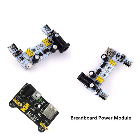 MB102 Breadboard Power Supply Module MB102 White Breadboard Dedicated Power Module 2-way 3.3V 5V MB-102 Solderless Bread Board ► Photo 1/6