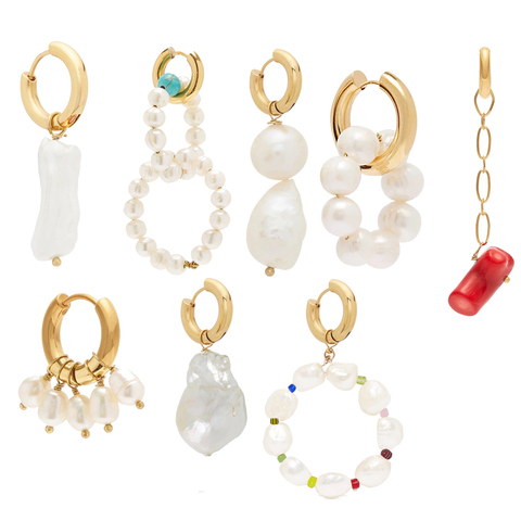 new orecchini kolczyki damskie women accessories freshwater pearl long earring drop dangle pendientes bijoux femme 2022 jewelry ► Photo 1/6