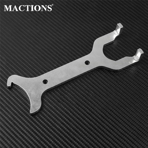 Motorcycle Chrome Adjustment Spanner Rear Shock Absorbers Wrench Tool Fit For Harley Softail Touring Sportster Dyna Fat Boy FLHX ► Photo 1/6