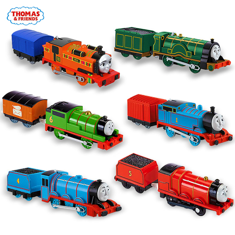 Electronal Original Thomas and Friends Electric Track Master 1:43 Trains Motor Metal Model Car Use Battery Material Kids Toys ► Photo 1/6