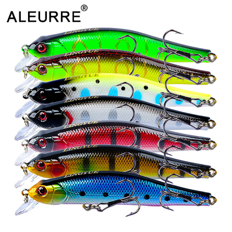 1PCS Slowly Sinking Minnow Hard Bait Fishing Lure100m 12g 6# Hooks Crankbait Fishing Tackle For Bass Pike Lures ► Photo 1/6