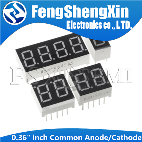 5pcs  0.36 in Common Anode 1/2/3/4 Bit digital Tube 0.36