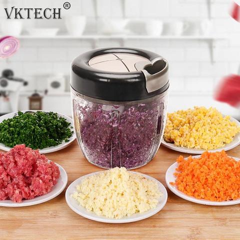 Manual Food Chopper for Vegetable Fruits Nuts Onions Hand Pull