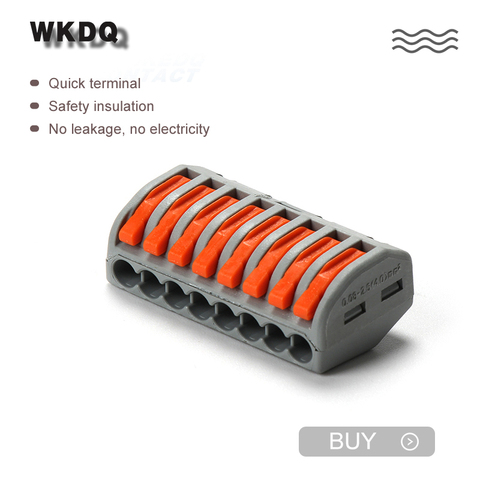 10Pcs 222-418 Quick Wiring Compact Splicing Connector Terminal Block Fast Connectors ► Photo 1/6