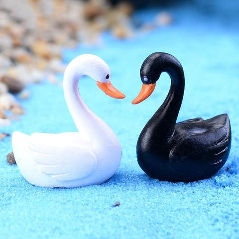 micro fairy garden Decoration miniature figurine DIY accessories small mini Goose Swan model terrariums/aquariums ornaments ► Photo 1/6