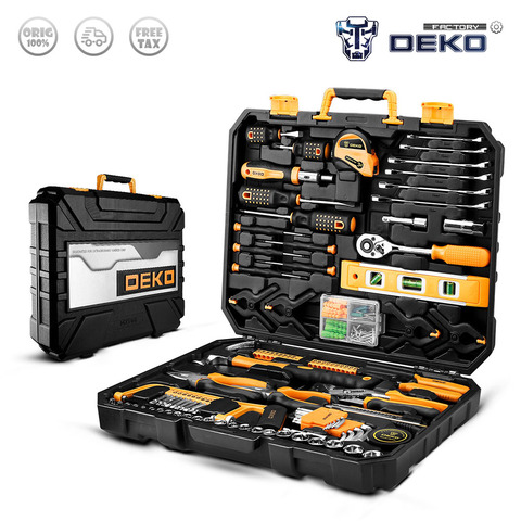 Factory Outlet DEKO Tool Set Hand Tools for Car Repair or Household Repair Set of Tools Instruments Mechanic Tools Socket Set ► Photo 1/6