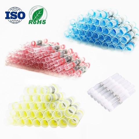 10/30/50/100PCS Heat Shrink Solder Sleeve Terminals Insulated Waterproof Butt Wire Connectors Electrical Wire Soldered Terminals ► Photo 1/6