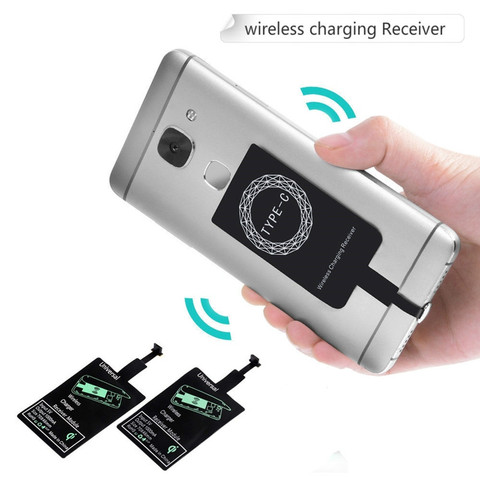 Wireless Charger Receiver For Samsung A50 A70 A51 A71 A10 S8 S9 S7 Plus Huawei P10 Mate 10 Xiaomi Type C Wireles Charger Reciver ► Photo 1/6