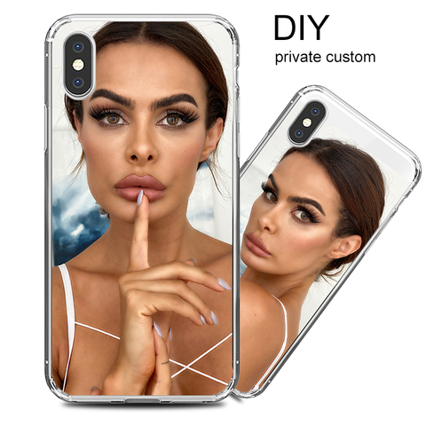 Custom DIY Name Picture Logo Phone Case for IPhone 12 Mini 11 Pro 8 7 6s Plus SE X XS MAX XR Silicone Cases Covers Shell Fundas ► Photo 1/6