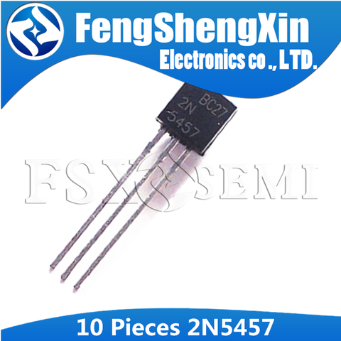 10PCS 2N5457 TO-92 5457 TO92 Transistor Low level audio amplifier  switching transistor ► Photo 1/1