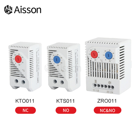 Cabinet Mini Thermostat KTO011 KTS011 ZRO011 Normally Open/Normally Closed Compact Mechanical Temperature Controller ► Photo 1/6