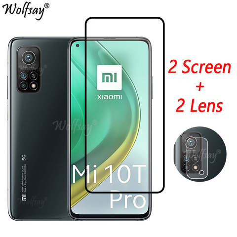 Full Cover Tempered Glass For Xiaomi Mi 10T Pro 5G Screen Protector For Xiaomi Mi 10T Pro Camera Glass For Mi 10T Pro 5G Glass ► Photo 1/6