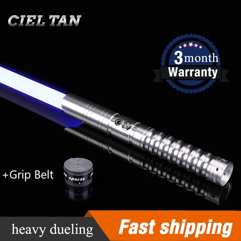 CIELTAN TS001 RGB Lightsaber Metal Handle Heavy Dueling 12 Color Change  Force 6 Sound Fonts FOC Blaster for Dropshipping ► Photo 1/6