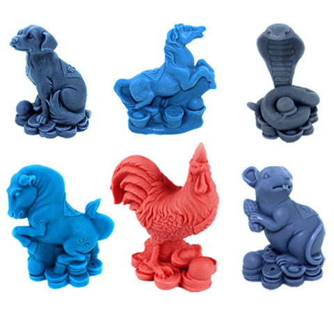 12 Zodiac Silicone Soap Mold Craft Resin Salt Carving Mould ► Photo 1/6