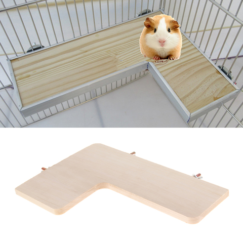 Wooden Hamster Springboard Squirral Platform Guinea Pig Toys Cage Accessories ► Photo 1/6