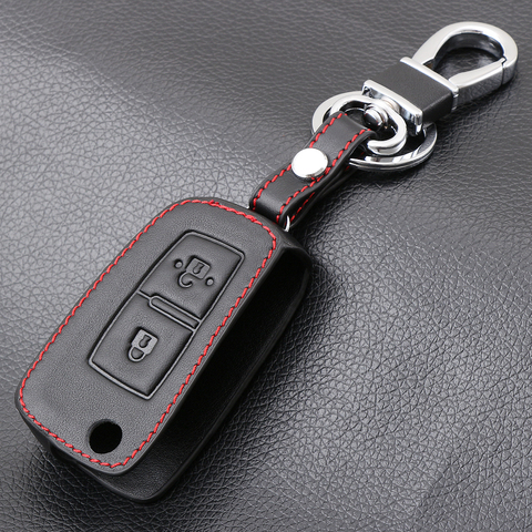 Genuine Leather Key Cover for Nissan Qashqai J11 X-trail Murano Maxima Tiida Altima Quest Juke Geniss Case Shell Keychain Keybag ► Photo 1/6