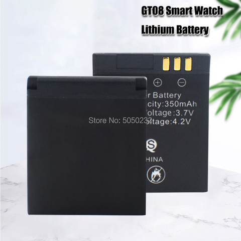 3.7V 350mAh Lithium Li-polymer Rechargeable Battery Bateria Replacement For Smart Watch GT08 High Capacity Watch Battery ► Photo 1/6