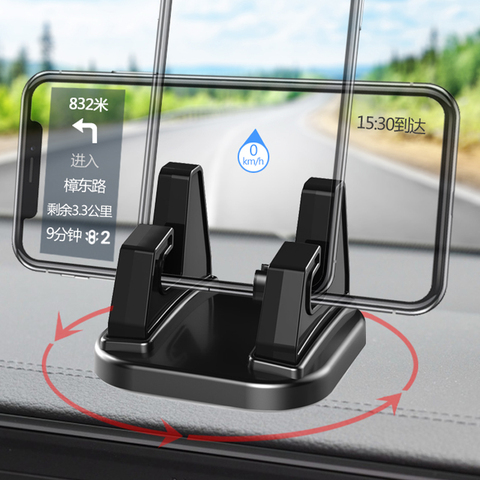 Car Mobile Phone Holder Dashboard GPS 360 Degree Rotate For Audi A4 B5 B6 B8 A6 C5 A3 A5 Q5 Q7 Volvo Xc90 Xc60 V70 S80 ► Photo 1/6