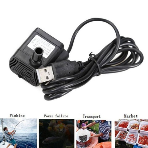 Water Pump For Fish Tanks Aquarium Fountain AC 220V Fish Tanks USB Powered Water Pump Submersible Small Accessories ► Photo 1/6