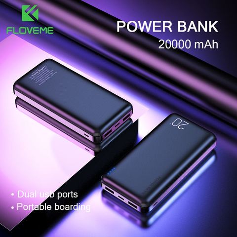 FLOVEME Power Bank 20000mAh Portable Charging Poverbank Mobile Phone External Battery Charger Powerbank 20000 mAh for Xiaomi Mi ► Photo 1/6
