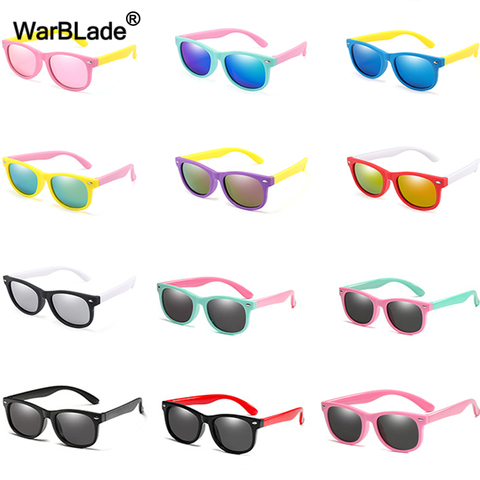 WarBlade Fashion Kids Sunglasses Children Polarized Sun Glasses Boys Girls Glasses Silicone Safety Baby Shades UV400 Eyewear ► Photo 1/6