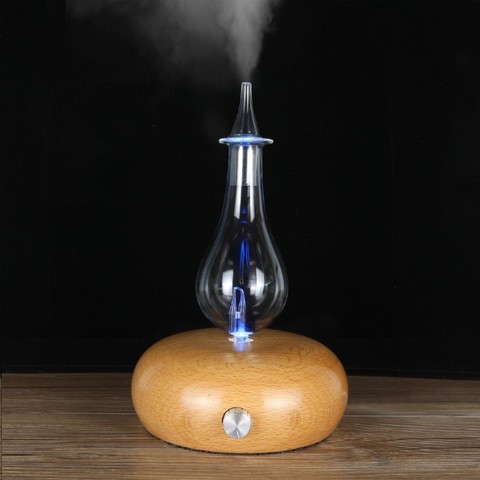 Waterless Pure Essential Oil Diffuser Nebulizer Wooden Glass Aromatherapy Aroma Diffusers Aroma Diffuser For Home Fog nebulizer ► Photo 1/6