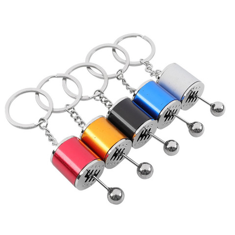 Car Gear Box Keychain for Men Women Imitation 6 Speed Manual Car-styling keyring Gear Knob Shift Gearbox Stick Gift Souvenir Hot ► Photo 1/6