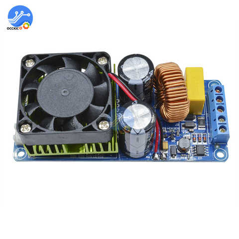 IRS2092S 500W Mono Amplifier Board Class D HIFI High Power Digital Amp 20Hz-20KHz Speaker Protection with Fans ► Photo 1/6