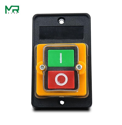 KAO-5 10A380V Waterproof Button Switch ON/OFF Switch Machine Drill Plastic Engine 90*56*50mm ► Photo 1/5