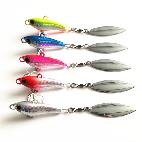 Fashion 10/15/22/35g 3D Eyes Metal Vib Blade Lure Sinking Vibration Baits Artificial Vibe for Bass Pike Perch Fishing 5 Colors ► Photo 1/6