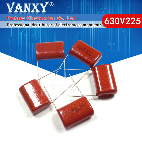 10PCS 630V225J Pitch 25MM 2.2UF 2200NF 225 630V CBB Polypropylene film capacitor ► Photo 1/6