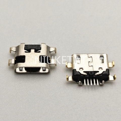 100pcs Micro USB Jack Charging Socket Port Plug Dock Connector Heavy plate 1.2mm For Samsung A10 A10s Motorola e5 play ► Photo 1/2