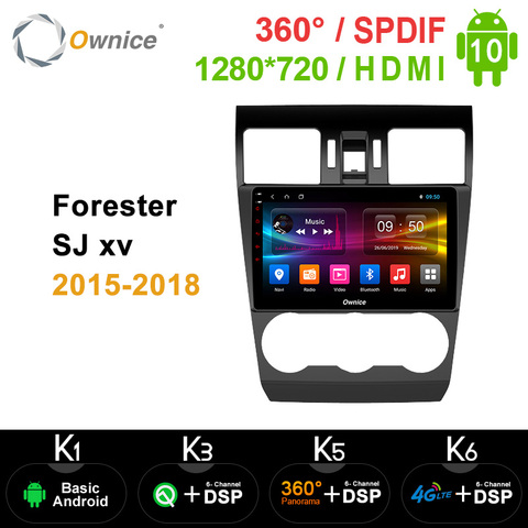 Ownice 360 Panorama Android 10.0 k3 k5 k6 Car Radio Audio Player For Subaru Forester SJ xv 2015-2022 GPS Navi DSP Optical 4G LTE ► Photo 1/6