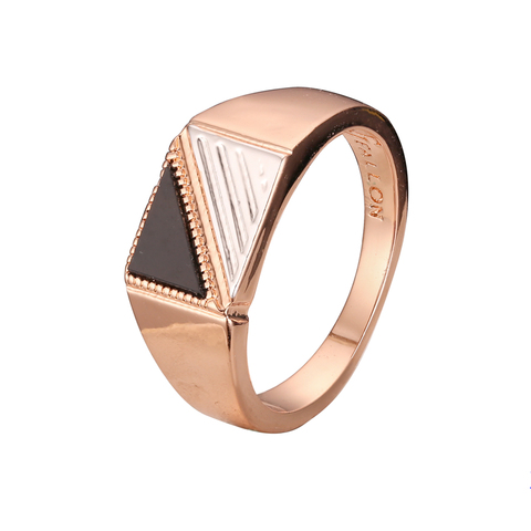 New Arrival Black Stone  Men Rings 585 Rose Gold Color Jewelry For Lover Gift ► Photo 1/1