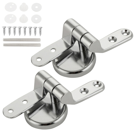 Stainless Steel Toilet Seat Hinge Universal Adjustable Replacement Flush Toilet Cover Mounting Connector Bathroom Accessories ► Photo 1/6