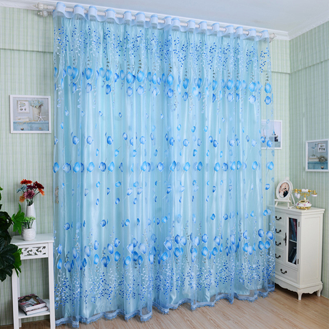 1Pc Modern Tulip Window Screen Living Room Bedroom Door Kitchen Drape Curtain Home Decoration Supplies ► Photo 1/6