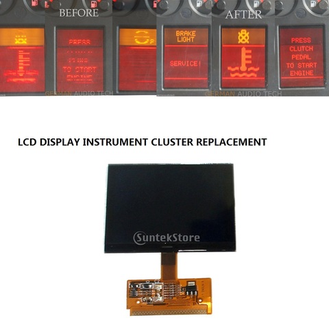 VDO FIS Cluster LCD Display Replacing Old Kit for VW Audi Version A3 A4 A6 ► Photo 1/5