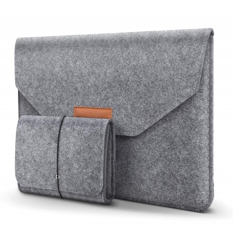 New Soft Wool Felt for MacBook Air 13 Sleeve 2022 Touch ID A1932 Laptop Case For Mac book Air 13 2022 Sleeve USB Mouse Bag Pouch ► Photo 1/6