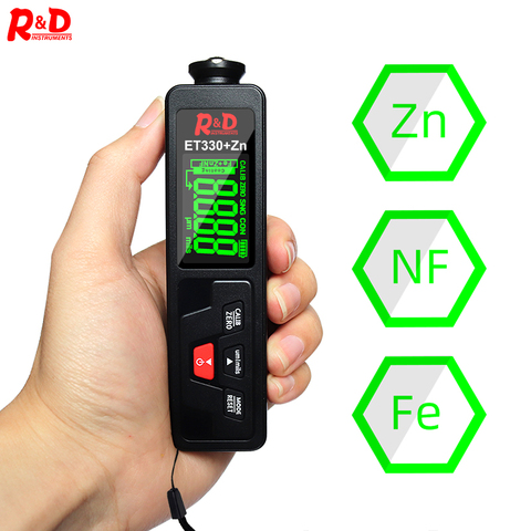 R&D ET330+Zn Car Paint Coating Thickness Gauge Car Paint Electroplate Metal Zinc Coating Thickness Tester Meter Fe & NFe & Zinc ► Photo 1/6