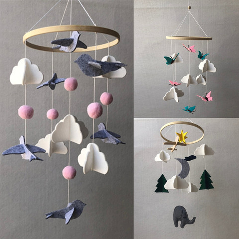OOTDTY Nordic Baby Rattle Hanging Bed Wind Chimes Bell,Mobile On the Crib Baby Toy, Kids Toy Room Decor Photography Props ► Photo 1/6