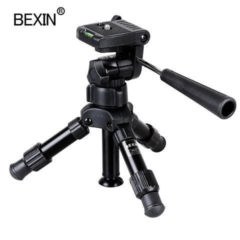 Professional Photography Travel portable compact lightweight Mini Tripod camera Stand with Pan Head for DSLR slr Camera phone ► Photo 1/6