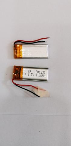 3.7 V  301230 031230P  110mAh  polymer lithium battery  with protection board , used for bluetooth MP3,MP4  ► Photo 1/1