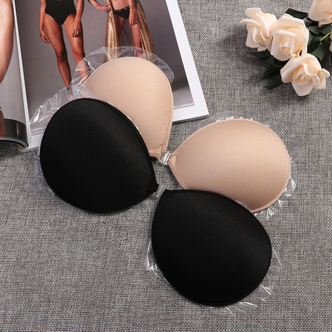 Sexy Sujetador Women's bra Invisible Push Up Bra Self-Adhesive Silicone Seamless Front Closure Sticky Backless Strapless Bra ► Photo 1/6