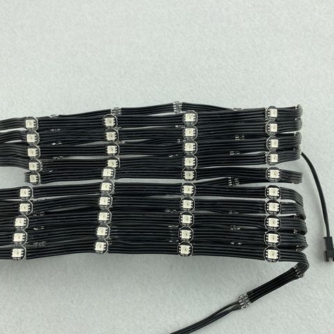 5cm wire spaicng black wire DC5V WS2813 addressable rgb pixel string light;100pcs/string;non-waterproof;black pcb ► Photo 1/5